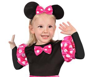 Ciao Abito Topina Rosa Costume Carnevale con orecchie Finte Bambina