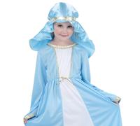 Ciao Abito Vergine Maria Costume Bianco Azzurro Bambina