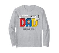 Ciao Affamato, Sono papà Pixel Grillmaster Block Humor Retro Maglia a Manica