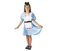 Ciao- Alice Wonderland Costume Travestimento Bambina, Colore Azzurro, Bianco, Nero, Rosso, 5-7 anni, 14813