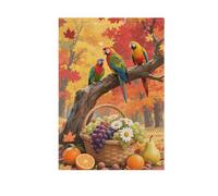 Ciao Autunno Autunno Albero Frutta Pappagallo bandiere di pace per esterni banner per esterno per la decorazione del portico 28x40 doppia faccia