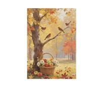 Ciao Autunno Autunno Albero Frutta vacanze giardino bandiere per esterno cortile di Natale banner per la decorazione del portico 28x40 doppia faccia