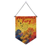 Ciao Autunno Autunno Albero Uccello Arancione banner appeso con asta telescopica porta banner banner festa e decorazioni per Festival & giorno speciale