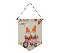 Ciao autunno autunno Dwalf appeso banner con asta telescopica gagliardetto bandiera banner decorazioni per feste all'aperto per Festival e giorno speciale