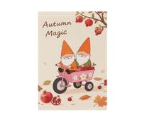 Ciao Autunno Autunno Dwalf bandiere da giardino all'aperto Banner del Ringraziamento per la decorazione esterna 28x40 doppia faccia