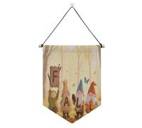 Ciao Autunno Autunno Dwalf Foglia d'acero appeso banner con asta telescopica bandiere per feste decorazioni da cortile all'aperto per porte, pareti, finestre, giardini, cortile