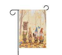 Ciao Autunno Autunno Dwalf Foglia d'Acero Bandiere Festività Banner Esterno per Patio Decorazione 12x18 Doppio Lato