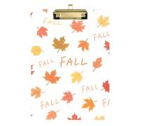 Ciao Autunno Autunno Foglia d'Acero Raccoglitore con Appunti Impermeabile per Appunti Personalizzati per Insegnanti Dimensioni 9 x 12.5 Tablas para escribir