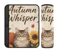 Ciao Autunno Autunno Gatto Zucca Girasole 2 pz cintura di sicurezza Cuscino Tracolla Stop cintura di sicurezza Taglio nel collo per camion accessori para carro