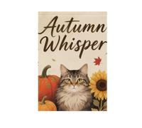 Ciao Autunno Autunno Gatto Zucca Girasole bandierine all'aperto felice anno nuovo banner per la decorazione esterna 28x40 double sided