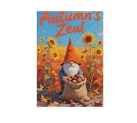 Ciao Autunno Autunno Girasole Nani vacanze bandiere banner per la decorazione esterna 28x40 double sided