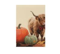 Ciao Autunno Autunno Highland Bovini Zucca all'aperto giardino bandiere natale cortile banner per la decorazione esterna 28x40 doppia faccia