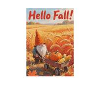 Ciao Autunno Autunno Raccolta Nani Bandiere Giardino felice anno nuovo banner per Yard decorazione 28x40 double sided