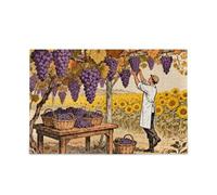 Ciao Autunno Autunno Uva Piecing Puzzle per Bambini Brain Teasing Divertente e Perfetto Wall Art Giochi difficili Regali per papà, mamma Puzzle per adulti 500 Piecing