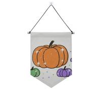 Ciao autunno autunno zucca banner appeso con asta telescopica banner bandiera appeso alla parete decorazioni per feste per ufficio, scuola, aula, dormitorio, casa