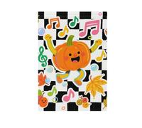 Ciao Autunno Autunno Zucca Scacchi Plaid bandierine all'aperto Buon Natale banner per la decorazione Esterna 28x40 double sided