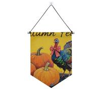 Ciao autunno autunno zucca turca banner appeso con asta telescopica festa banner appeso alla parete decorazioni per feste per ufficio, scuola, aula, dormitorio, casa