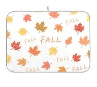 Ciao Autunno Foglia d'Acero Riutilizzabile Asciugatrice Mat 18x24 Rettangolo Grande Asciugapiatti Opaco Decorativo Home Decor Essentials
