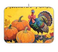 Ciao Autunno Zucca Turchia Riutilizzabile Stuoia di essiccazione 18x24 Rettangolo Grande Piatto Stuoie di essiccazione Decorativo Decorazione della Casa Essentials