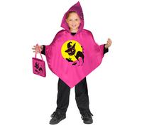 Ciao Baby Poncho Halloween Streghetta Con Borsetta Portadolci Taglia 3-6 Anni