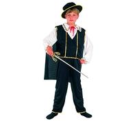 Ciao- Bandito Costume Bambino, Nero, M (5-7 anni), 61182.M