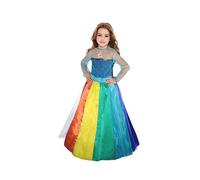 Ciao- Barbie Principessa Arcobaleno costume vestito travestimento originale bambina (Taglia 4-5 anni)