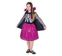 Ciao-Barbie Skeletrina SweetHeart Halloween Special Edition costume bambina (Taglia 3-4 anni), Rosa, Nero, 11656.3-4