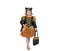 Ciao-Barbie Strega dei Gatti Halloween Special Edition costume bambina (Taglia 7-9 anni), Giallo, Nero, 11658.7-9