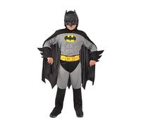 Ciao- Batman costume travestimento bambino originale DC Comics con muscoli imbottiti