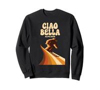 Ciao Bella Alpi 2026 Sci Stile Vintage Italia Felpa