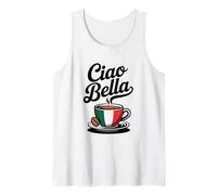 Ciao Bella Bandiera del caffè Italiano dal Design retrò Canotta