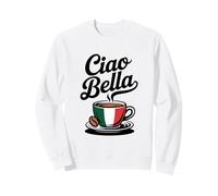 Ciao Bella Bandiera del caffè Italiano dal Design retrò Felpa