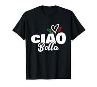 Ciao Bella - Beautiful Italian Heart Italy - Saluto Hello Maglietta