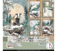 Ciao Bella Blocchi di carta, 30,5 x 30,5 cm, 190 g/m², cartoncino double-face (racconti della foresta)