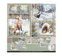 Ciao Bella Blocco di carta da 20,3 x 20,3 cm, 190 g/m², cartoncino double-face (racconti della foresta)