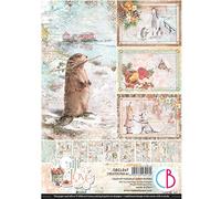 Ciao Bella, Creative Pad CBCL047, The Gift Of Love, 9 Fogli A4, 8.3x11.7 in, 21x29.7 cm, 17 Disegni/1 Ciascuno + Copertina, Blocco di Carta Scrapbooking