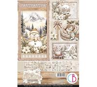Ciao Bella Creative Paper - Blocco di fogli A4, 9 fronte/retro, 190 g/m² (stagione invernale)