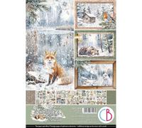 Ciao Bella Creative Paper Pad - Blocco di carta A4, 9 fronte/retro, 190 g/m² (racconti della foresta)