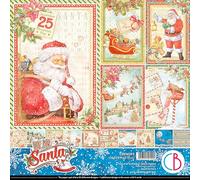 Ciao Bella Dear Santa - Blocco di carta natalizia, 30,5 x 30,5 cm