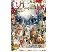 Ciao Bella Ephemera - Diario per lavori con la carta, creazione di biglietti, scrapbooking e collage, cartoncino da 140 g/m² (HotCocoa Holly)