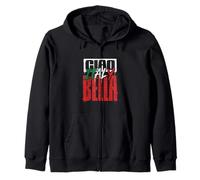 Ciao Bella Graffiti Italia Flag Testo Street Art Design Felpa con Cappuccio