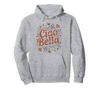 Ciao Bella Italia Estetica retrò Minimal Garden Style Felpa con Cappuccio