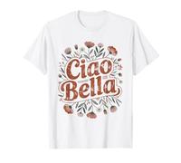Ciao Bella Italia Estetica retrò Minimal Garden Style Maglietta