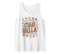 Ciao Bella Italia Floreale retrò Minimalista Amante del Giardino Fiore Canotta