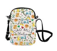 Ciao Bella Italia Inspire Borsa a Tracolla Italiana Hello Goodbye Inspire Borsa Messenger Italia Borsa da Viaggio, Ciao Cb Regno Unito, INCHES