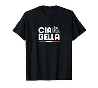 Ciao Bella Italia Old Retro Bike Grafica Bandiera Italiana Maglietta
