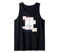 Ciao Bella Italian Seaside Stamps Vintge Tourist Destination Canotta