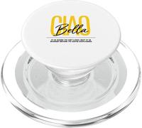 Ciao Bella Italian Yellow Script Esplora il design della citazione PopSockets PopGrip per MagSafe