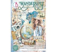 Ciao Bella Junk Journal & Ephemera Book Wanderlust - Carta A4 per scrapbooking biglietti di auguri, confezione regalo creativa fai da te
