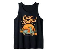 Ciao Bella - Monopattino vintage con tramonto italiano Canotta
